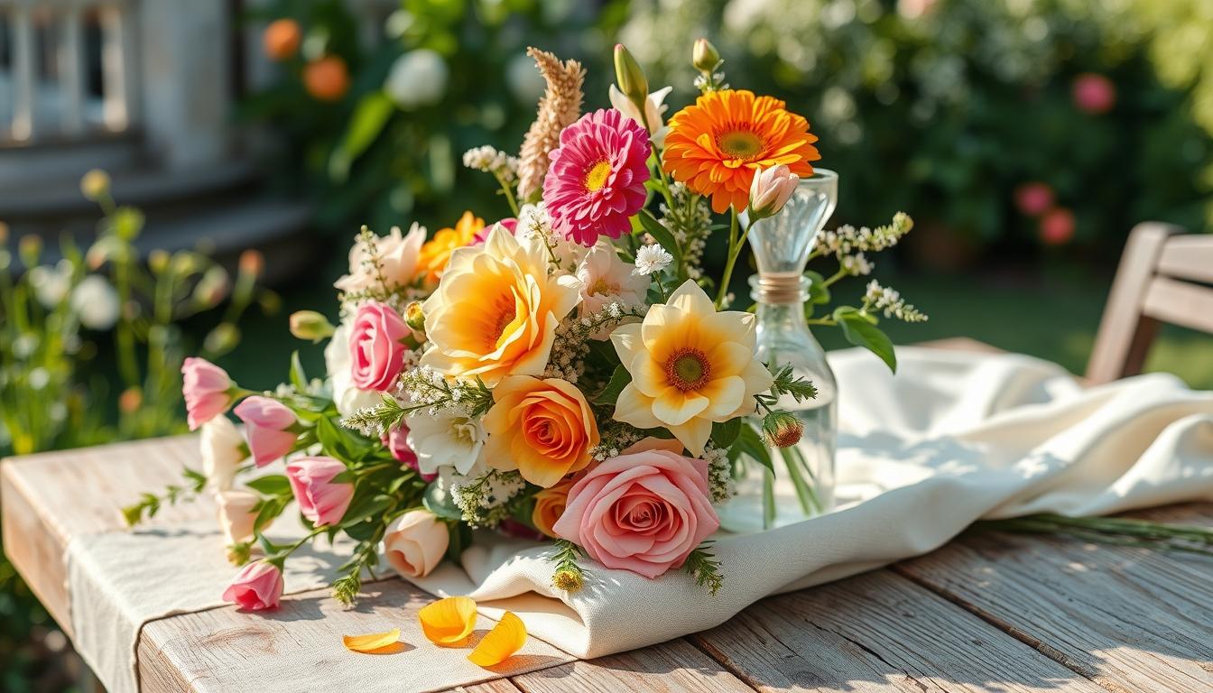 Seasonal flower arrangements